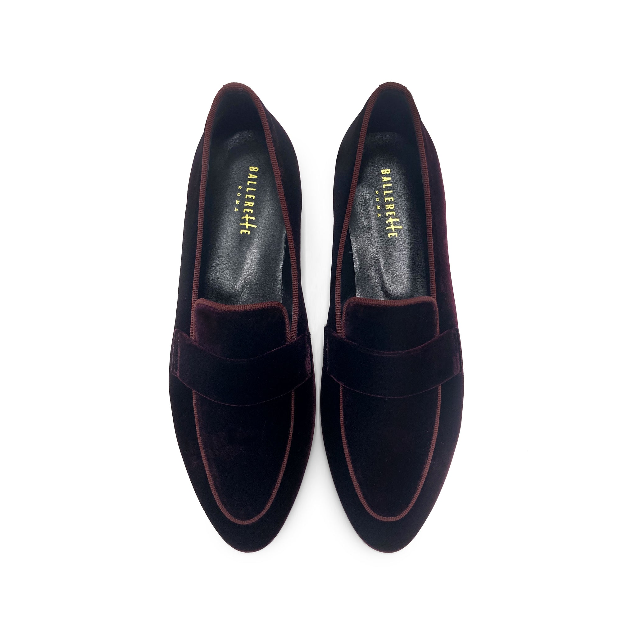 Size 40 Cloth Moccasins Burgundy Glimmer main image 1