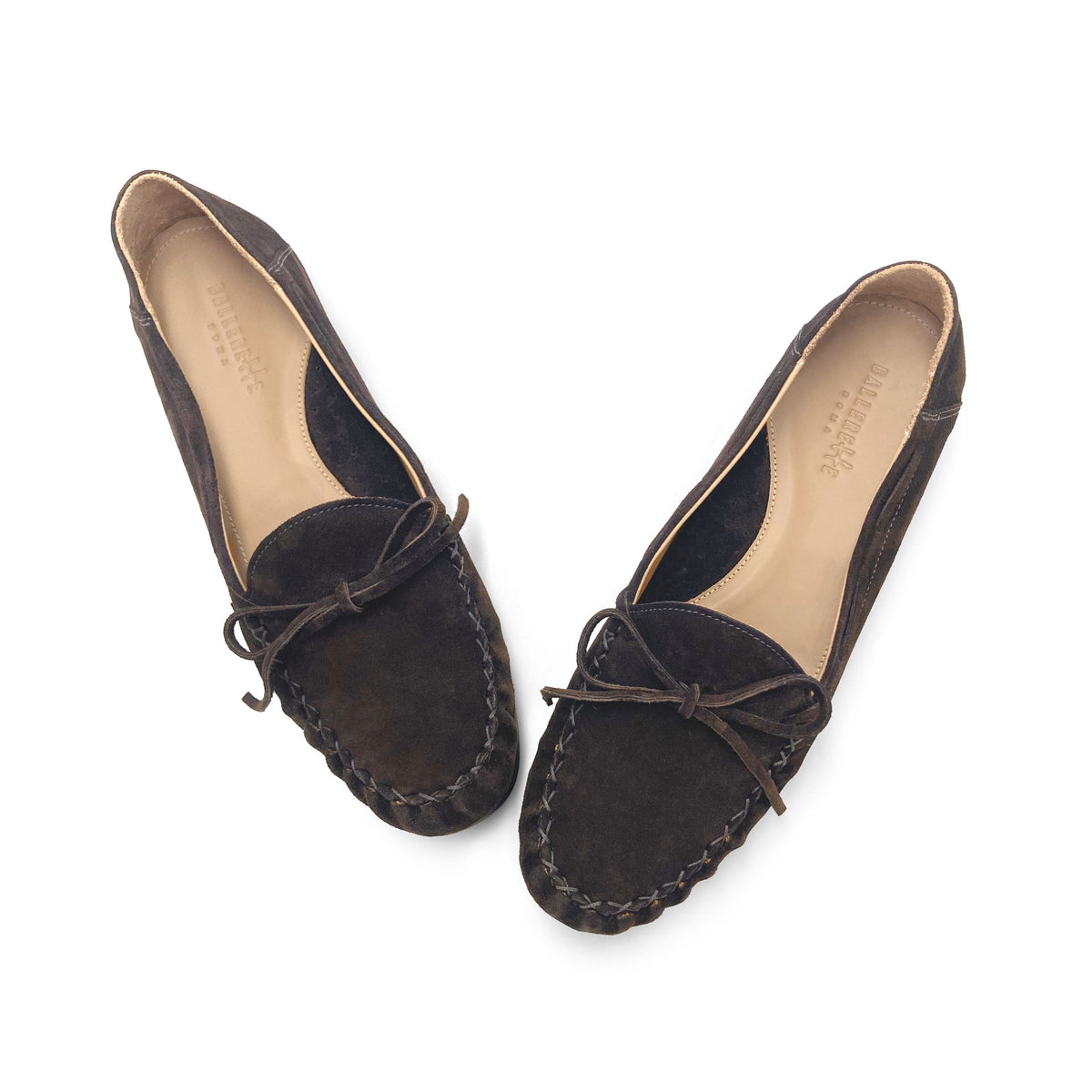 Women’s brown suede mocassins
