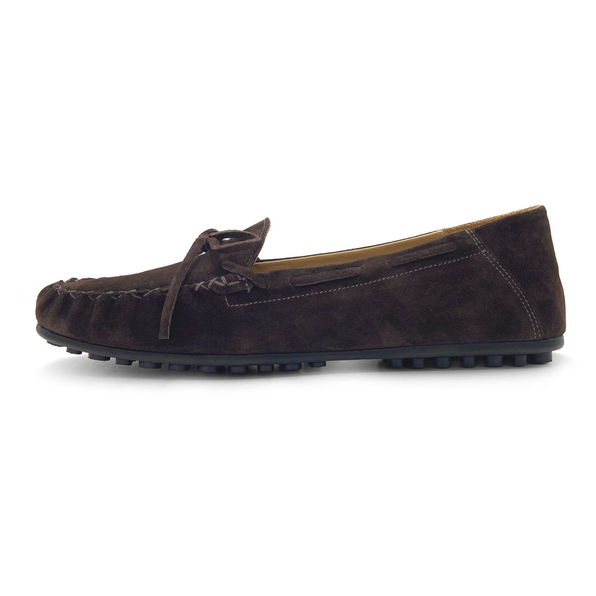 Women’s brown suede mocassins