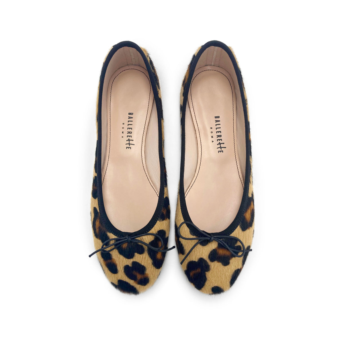 Animalier spotted calf hair ballet flats