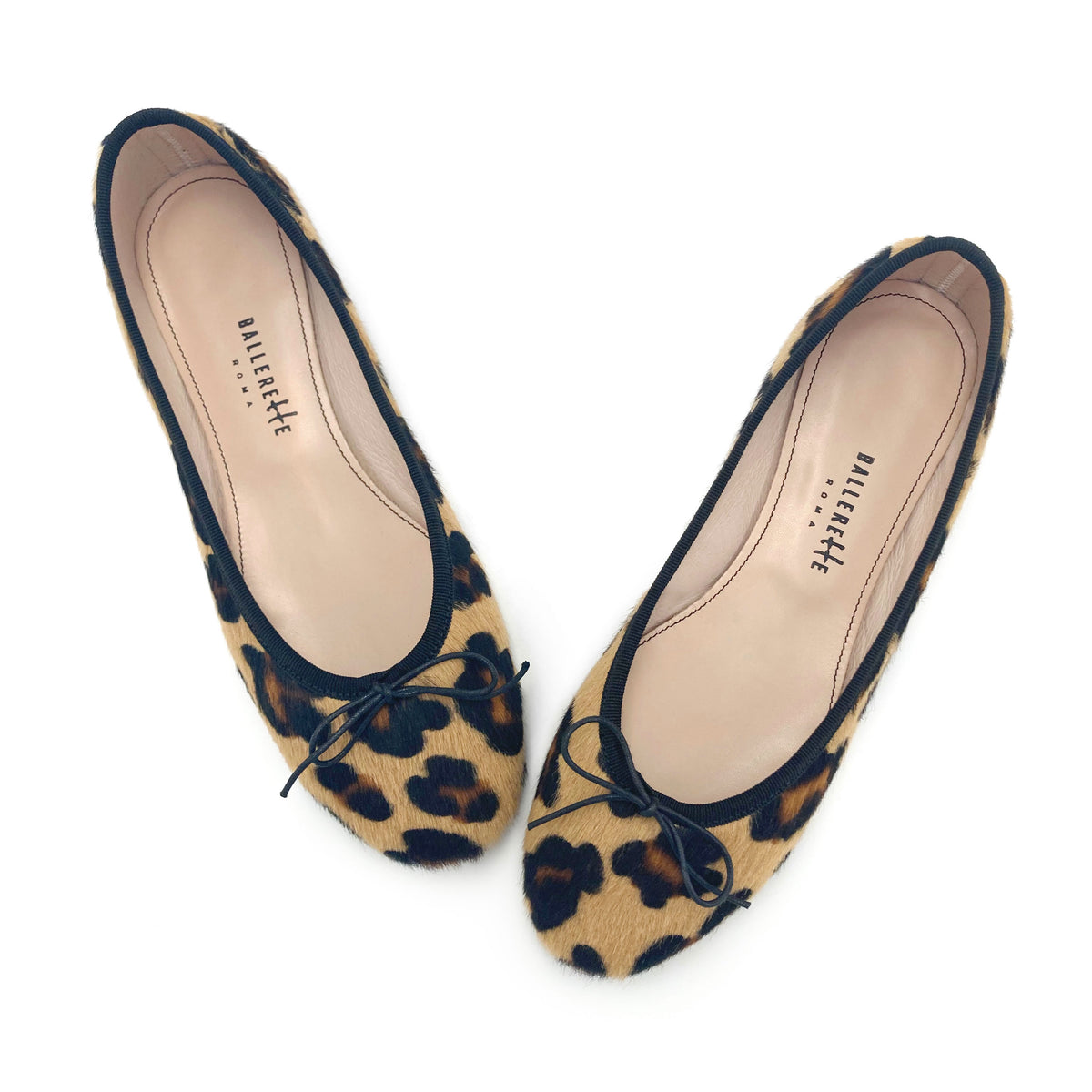Animalier spotted calf hair ballet flats
