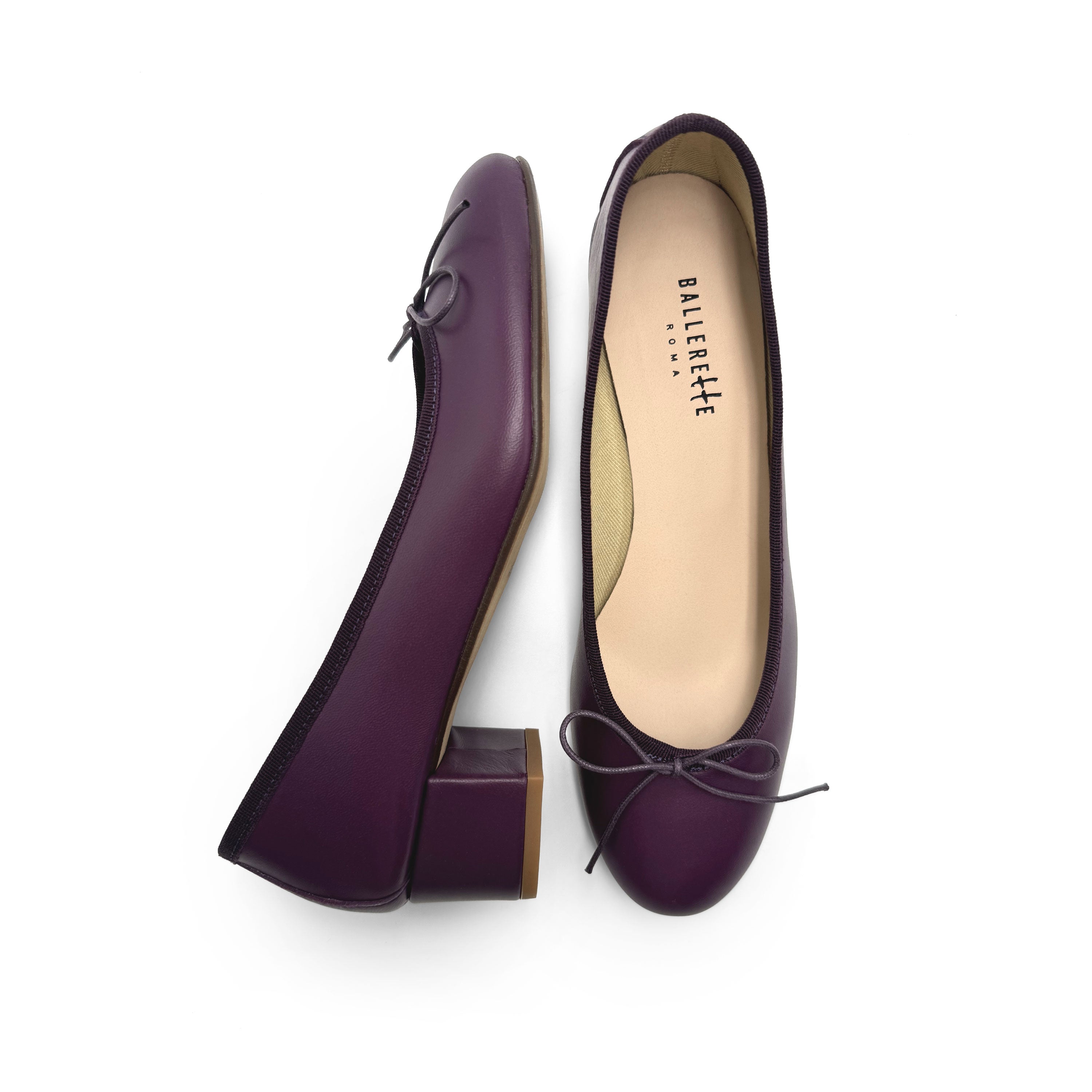 Purple ballet flats on sale