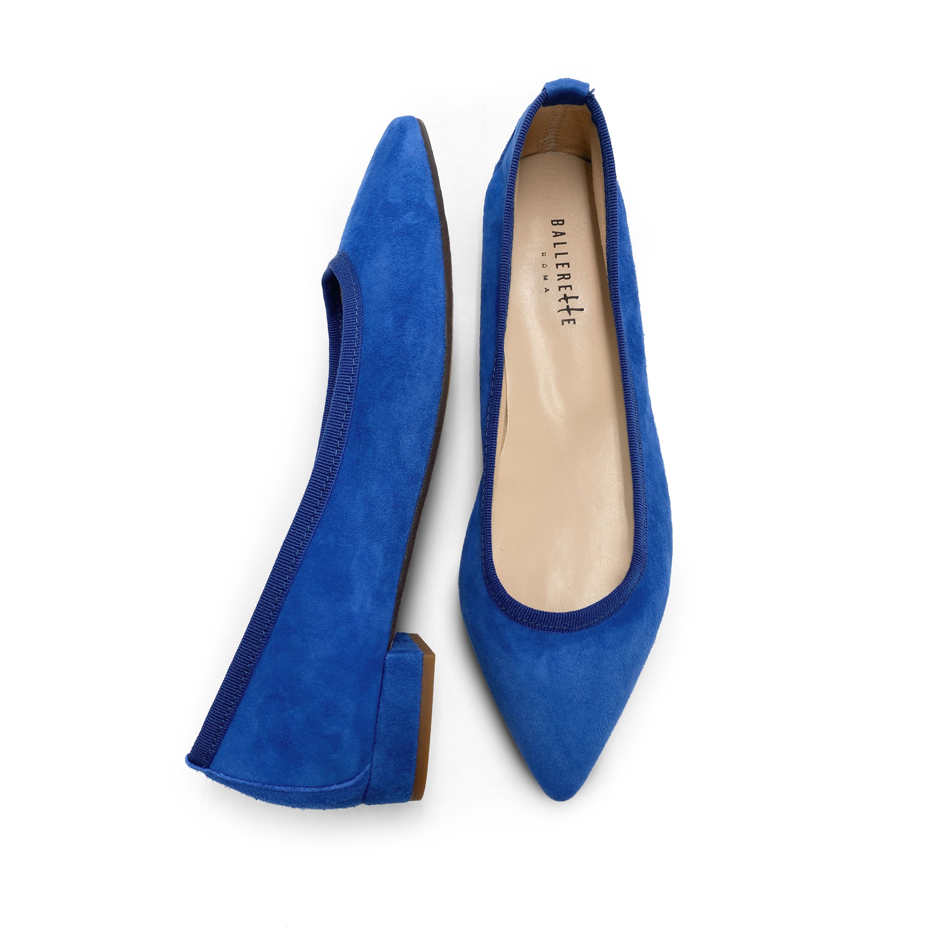 Royal blue pointed flats orders