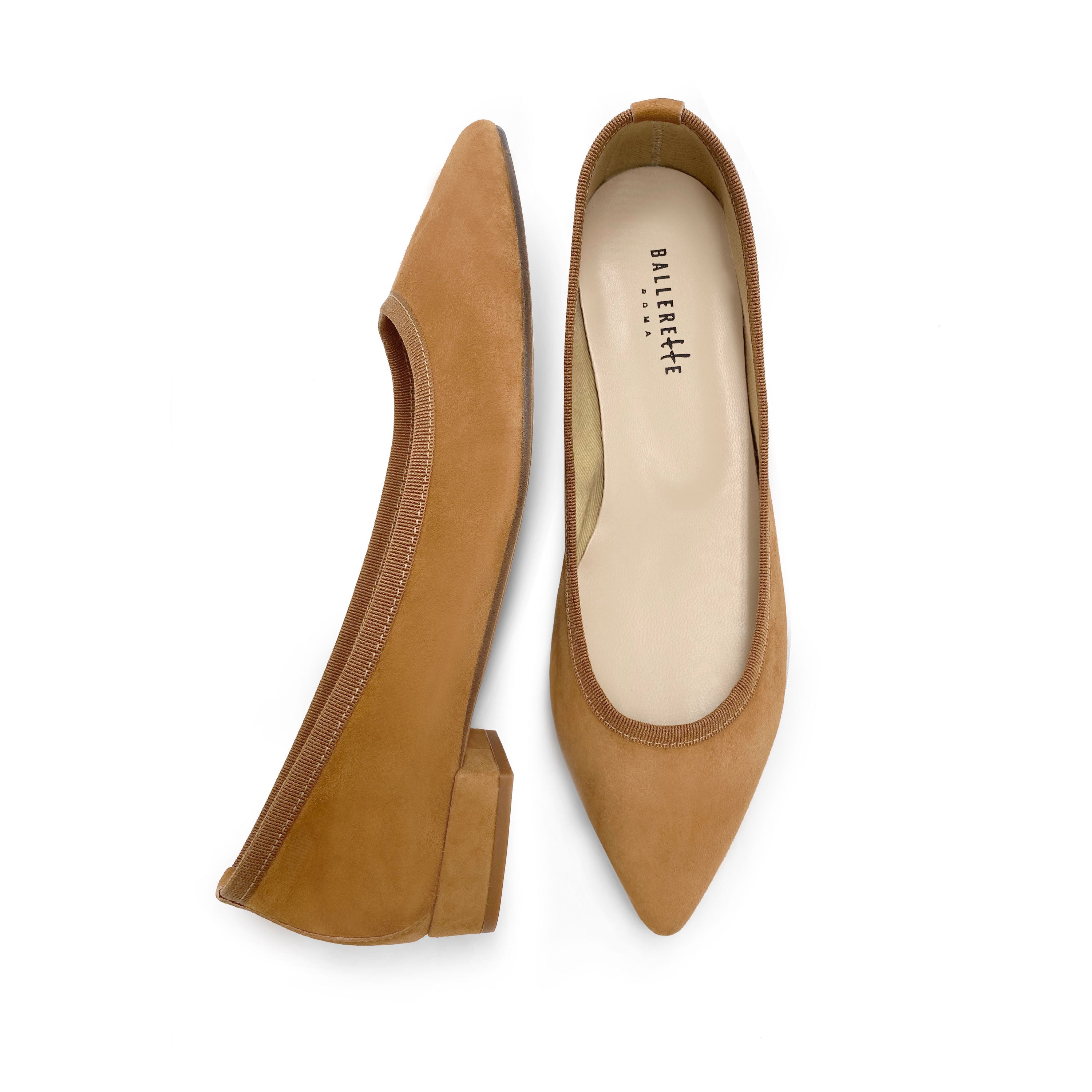 Tan suede flats fashion womens