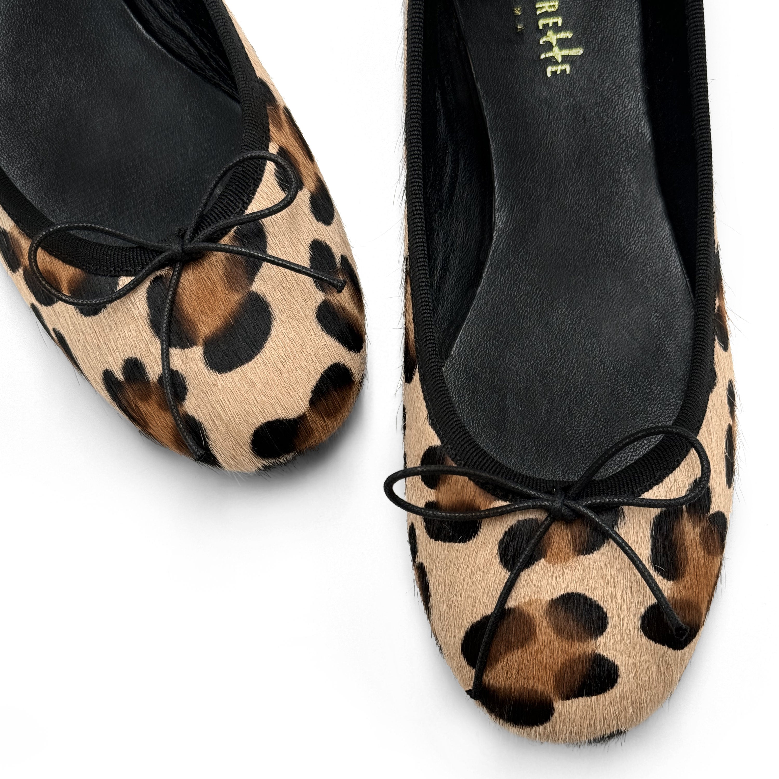 Animalier spotted calf hair ballet flats