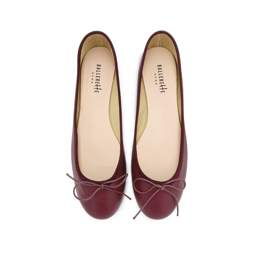 Borbonese Beige Leather Women Ballet Flat main image 0