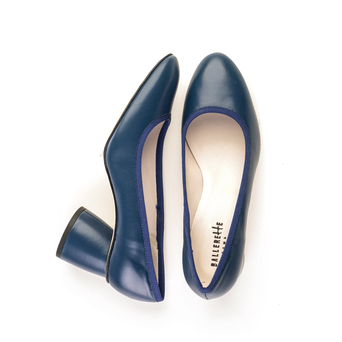 navy blue women's dress shoes leather pump ballet flats with high heel Size:48 Reg Mare Mare Strapless Fringe ergonomic heels soft rib