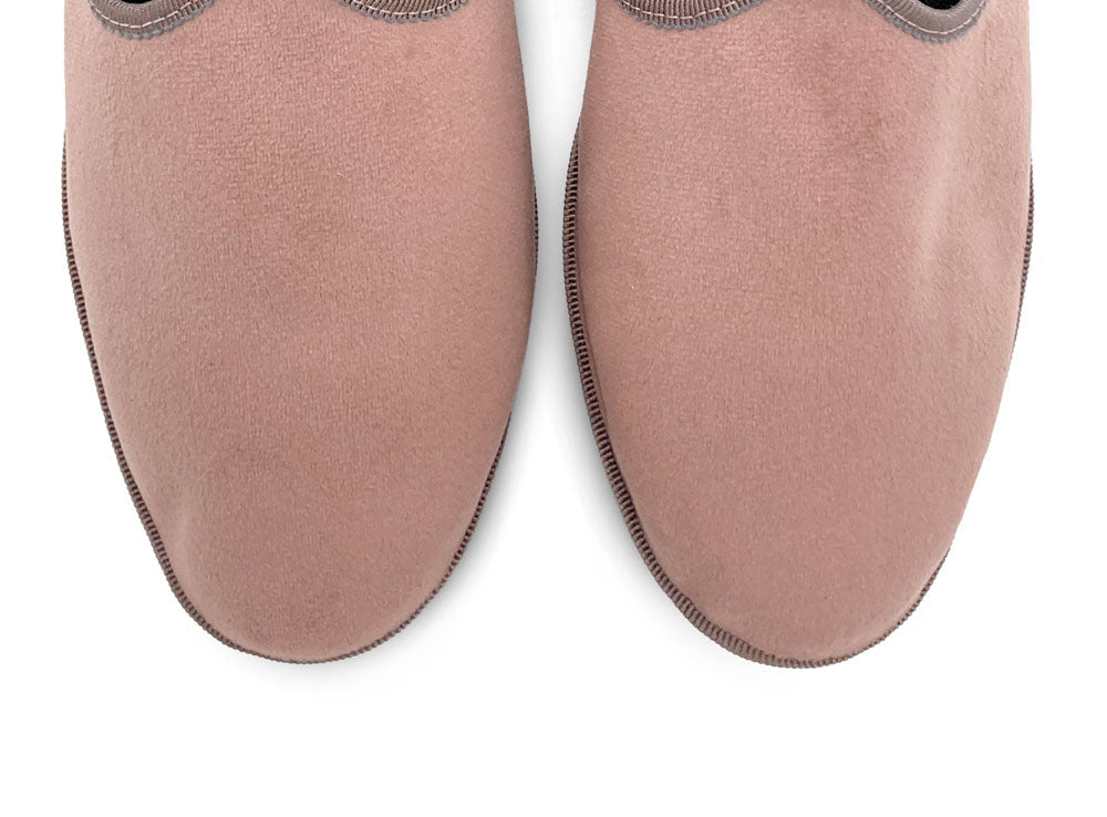 Friulane purple wine velvet slippers