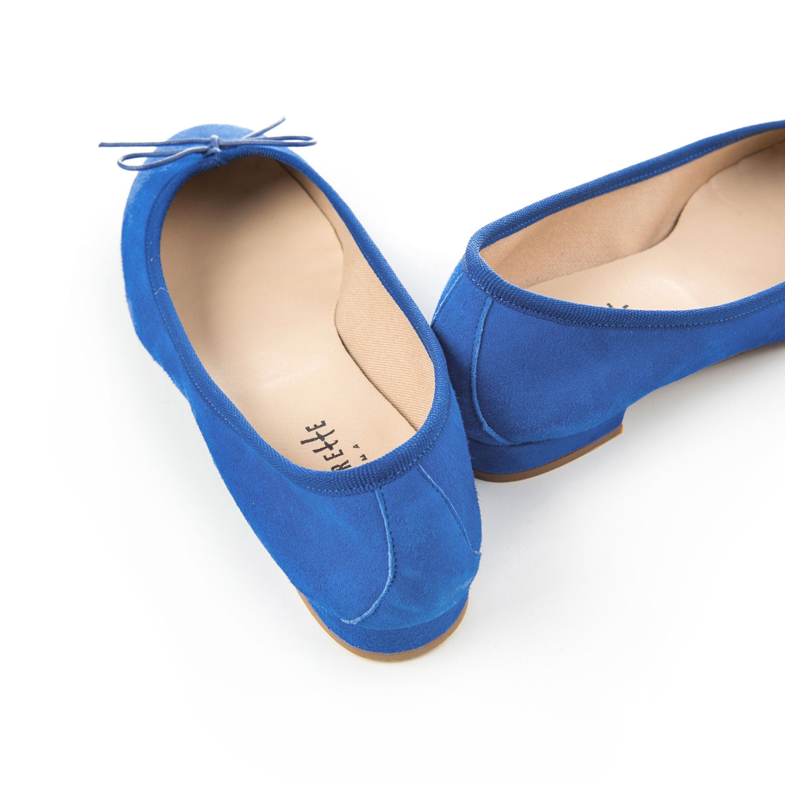 Bluette suede medium heel ballet flats