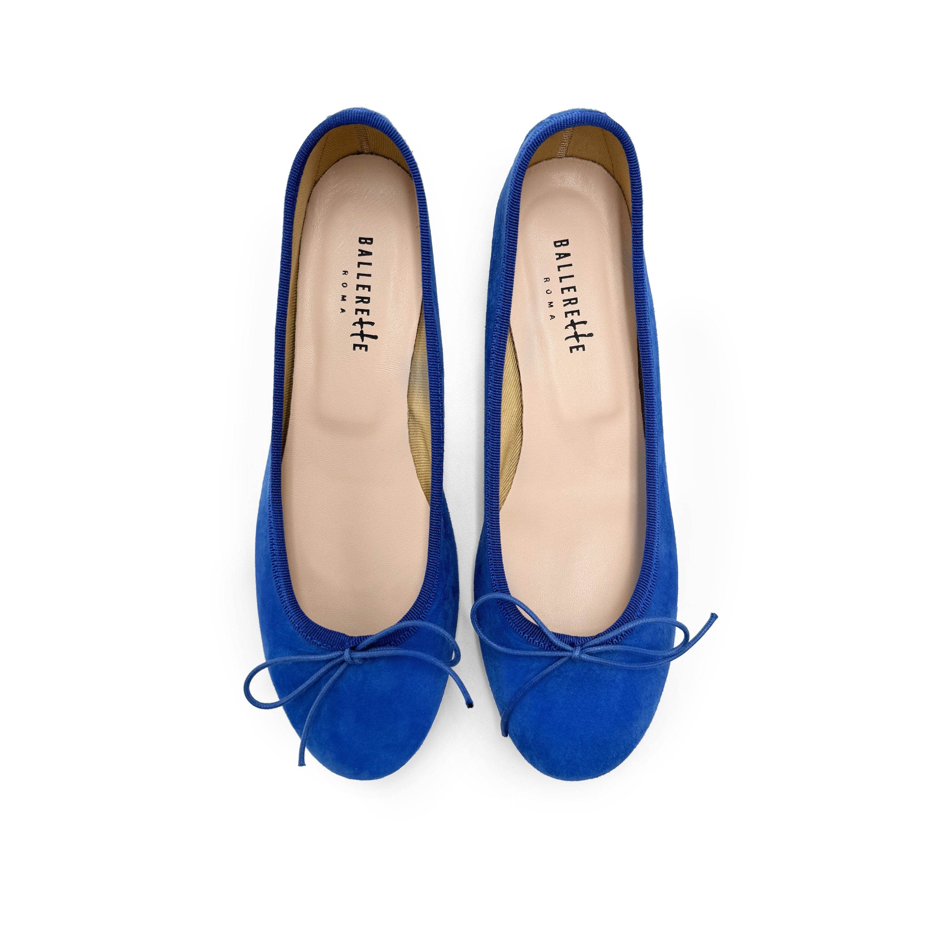Bluette suede medium heel ballet flats