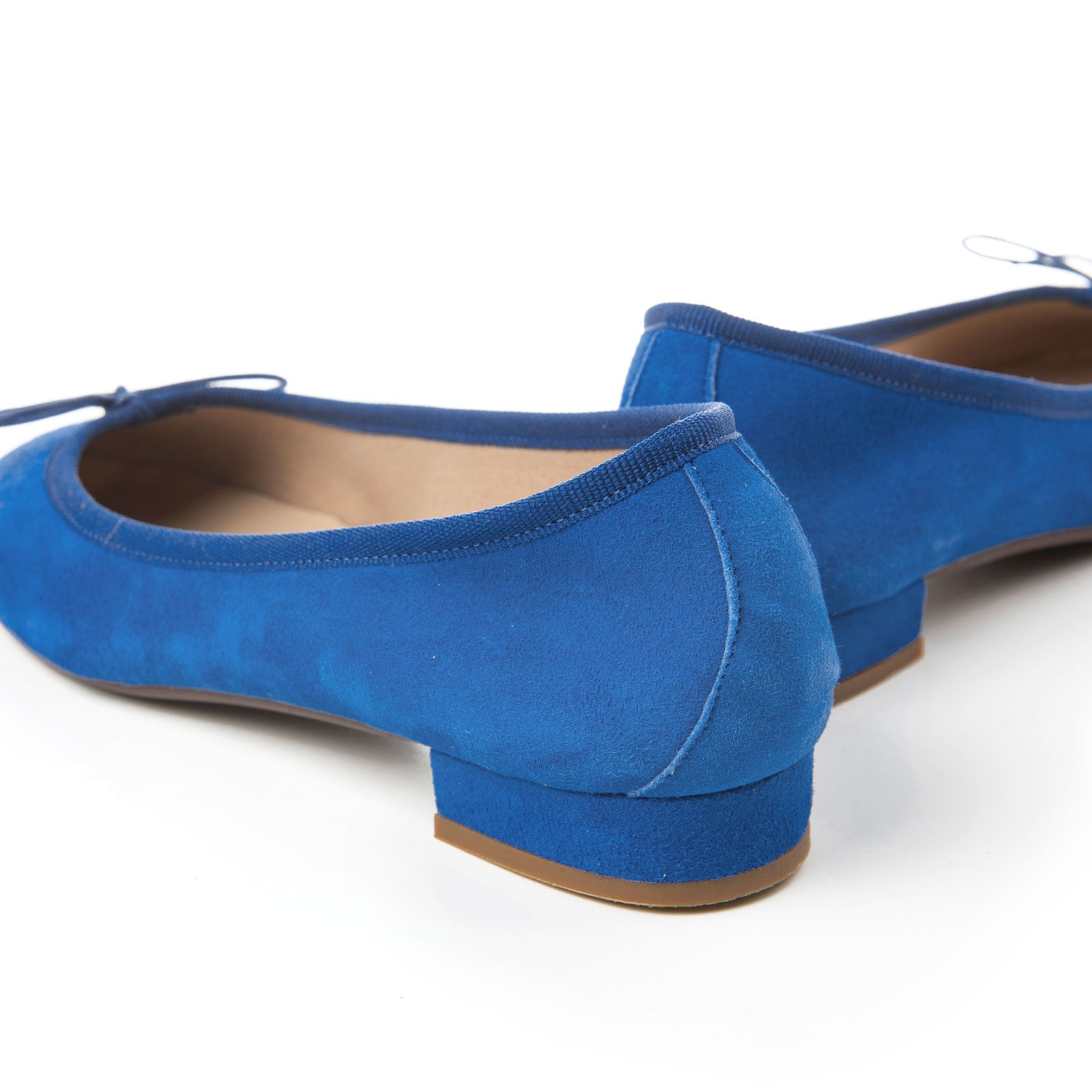 Bluette suede medium heel ballet flats