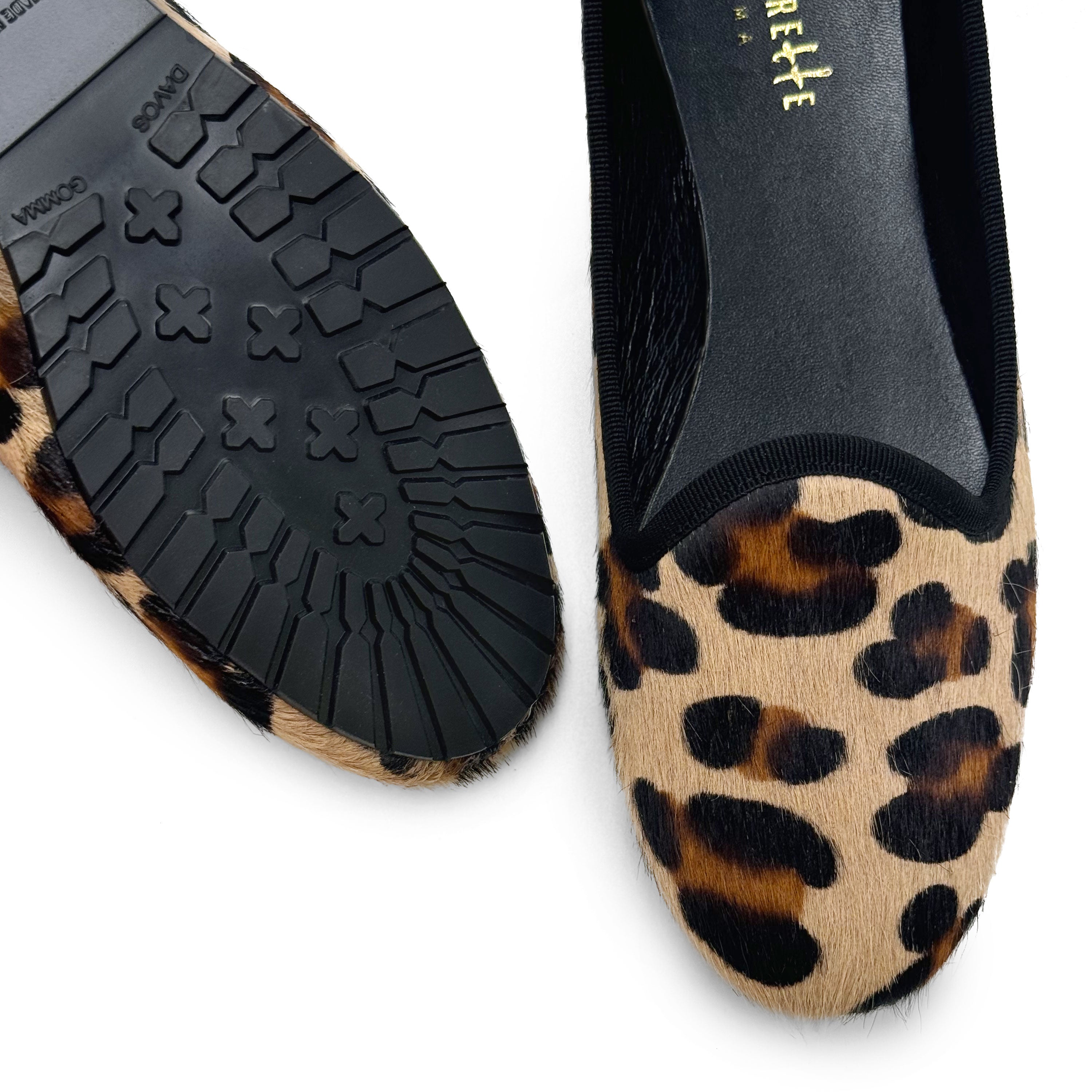 Animalier calf hair women loafers