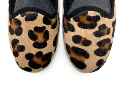 Animalier calf hair women loafers