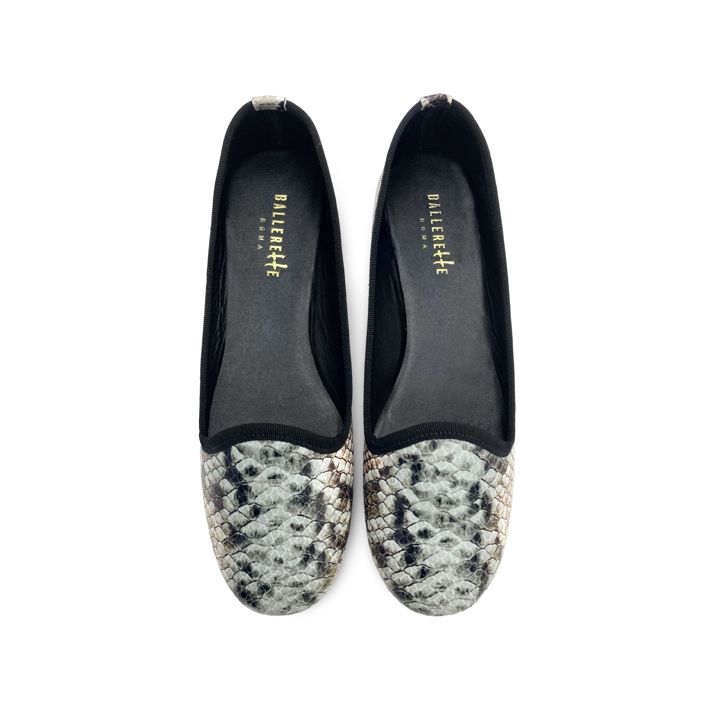 Women’s Snake Print Leather Loafers